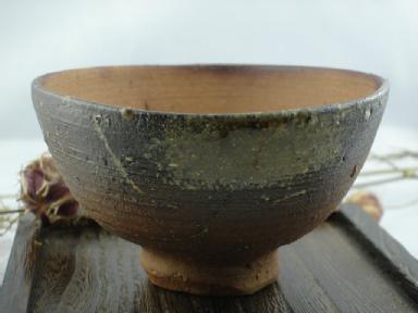 Handgefertigte Teeschale (Holzbrand)